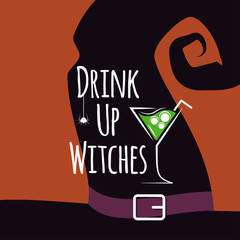 Halloween cocktail party design background