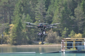 Drohne am Toblacher See