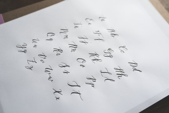 Modern Calligraphy Alphabet