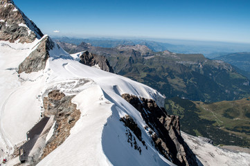 Snowy peaks of Swiss Alpes
