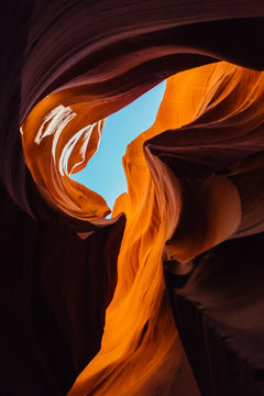 Vortex of shapes in Antelo Canyon