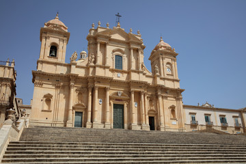 Fototapeta na wymiar The Dome of Noto on Sicily. Italy