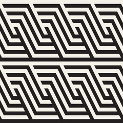 Repeating Slanted Stripes Modern Texture. Monochrome Geometric Seamless Pattern.