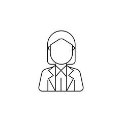 Businesswoman avatar icon