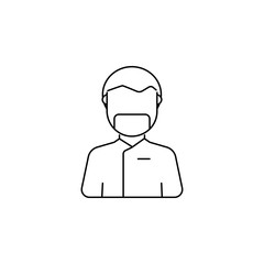 Obraz premium Medical surgery doctor avatar icon