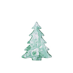 christmas trees cookie gingerbread isolated on a white background