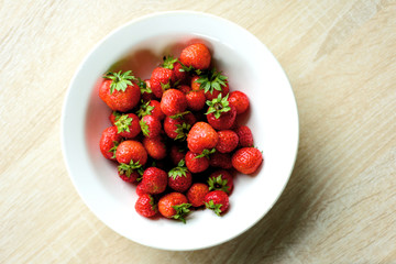 Bowl of Red Strawberries