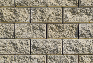 Background from the wall of white brick. yellow beige brick. Brick texture. Seamless design vintage style yellow beige cream tone brick wall detailed pattern textured background. Building background