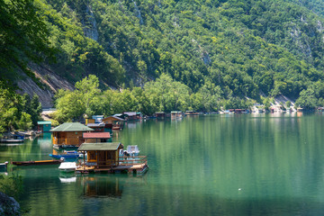 Fototapeta na wymiar Perucac Lake View In Tara National Park, Serbia