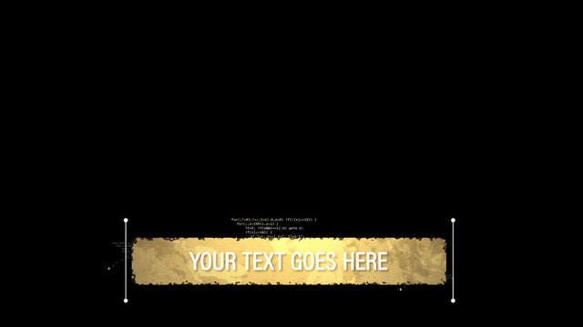 Digital Map and Code Lower Third