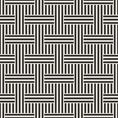 Abstract Geometric Pattern With Stripes Lattice. Seamless Vector Background