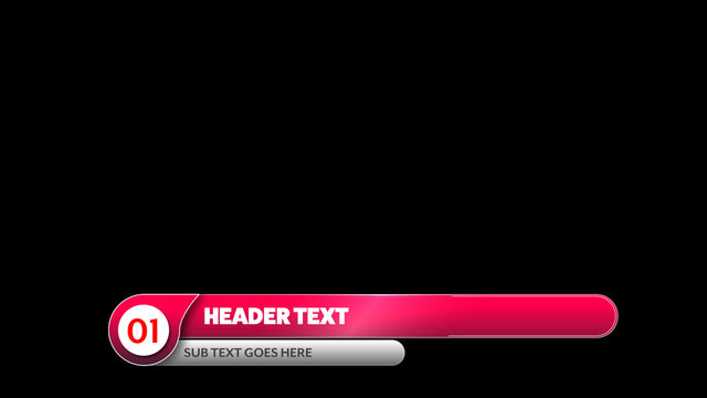 Pink Map Pin Lower Third