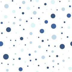 Colorful polka dots seamless pattern on black 23 background. Incredible classic colorful polka dots textile pattern. Seamless scattered confetti fall chaotic decor. Abstract vector illustration.