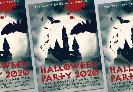Halloween Party Flyer Layout 1