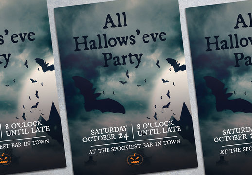 Halloween Party Flyer Layout 2