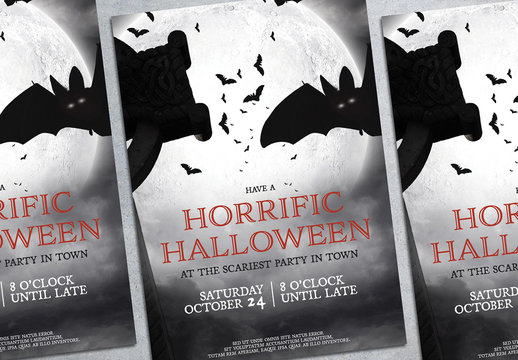 Halloween Party Flyer Layout 10