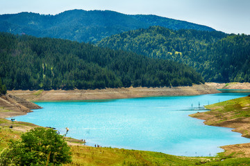 Fototapeta premium Lake Zaovine in Serbia