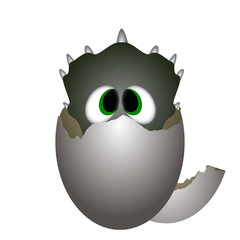 Isolated cute dinosaur