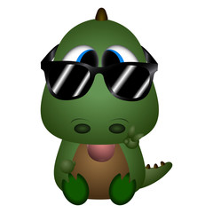 Isolated cute dinosaur