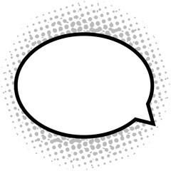 Isolated comic bubble chat