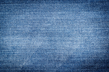 Blue denim jean texture and background