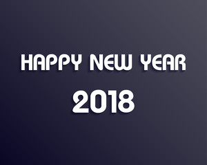 Obraz premium Happy new 2018 year. Greetings card. Colorful design. Vector illustration.