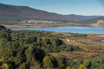 Fototapeta na wymiar Amazing Autumn Landscape of Batak Reservoir, Pazardzhik Region, Bulgaria