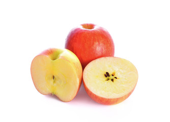 Apples on a white background
