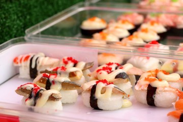 Sushi at street food