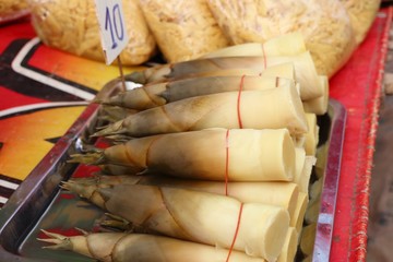 Bamboo shoot at street food