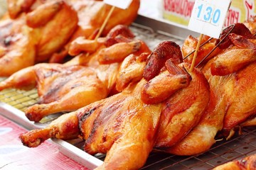 grilled chicken at street food