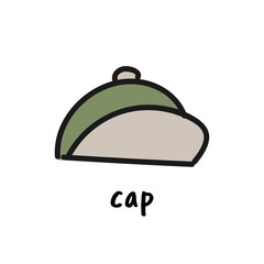 Obraz premium Illustration drawing style of camping icons collection