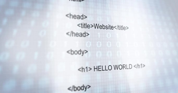 Modern HTML or HTML5 web typography scrolling down computer screen - ALT