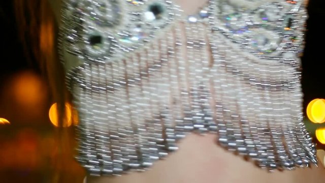 Oriental bra put on girl dancing belly dance, arabic female dance,dance tribe,sexy dance,Oriental dance
