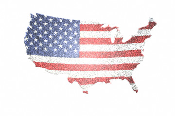 US Map and Flag © pinate