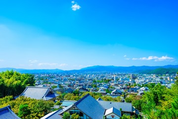 Naklejka premium Perspektywa z Kioto