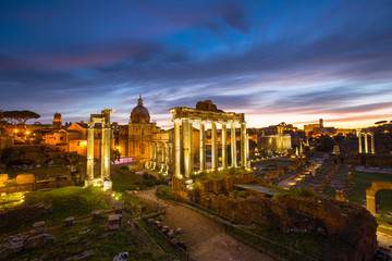 Roman forum landmark of Rome - obrazy, fototapety, plakaty