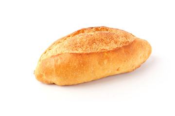 Bread on white background