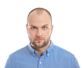 Obraz premium Young man on white background