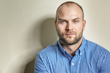 Obraz premium Young man on light background