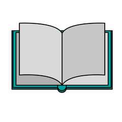 open book with blank pages icon image vector illustration design 
