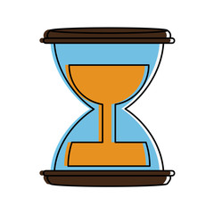 hourglass or sandglass icon image vector illustration design 