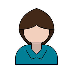 woman avatar portrait  icon image vector illustration design 