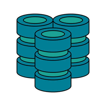 databases data center icon image vector illustration design 