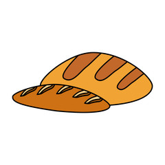 bread loaf pastry related icon image vector illustration design 