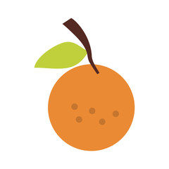 orange fruit icon image vector illustration design 