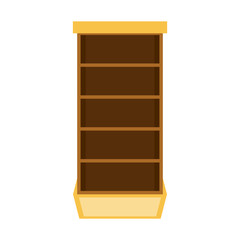 empty bookshelf  icon image vector illustration design 