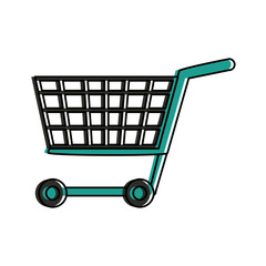 shopping cart icon image vector illustration design 