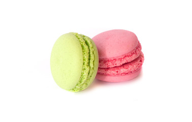 Macaroon on white