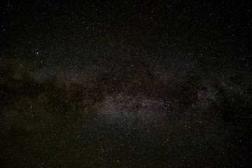 milky way galaxy, Long exposure photograph, with grain.